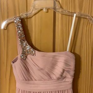 City Triangles One Shoulder Floor Length Dress